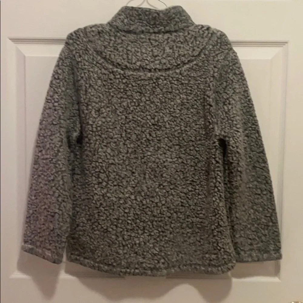 True Grit Grey Quarter Zip Pullover Medium